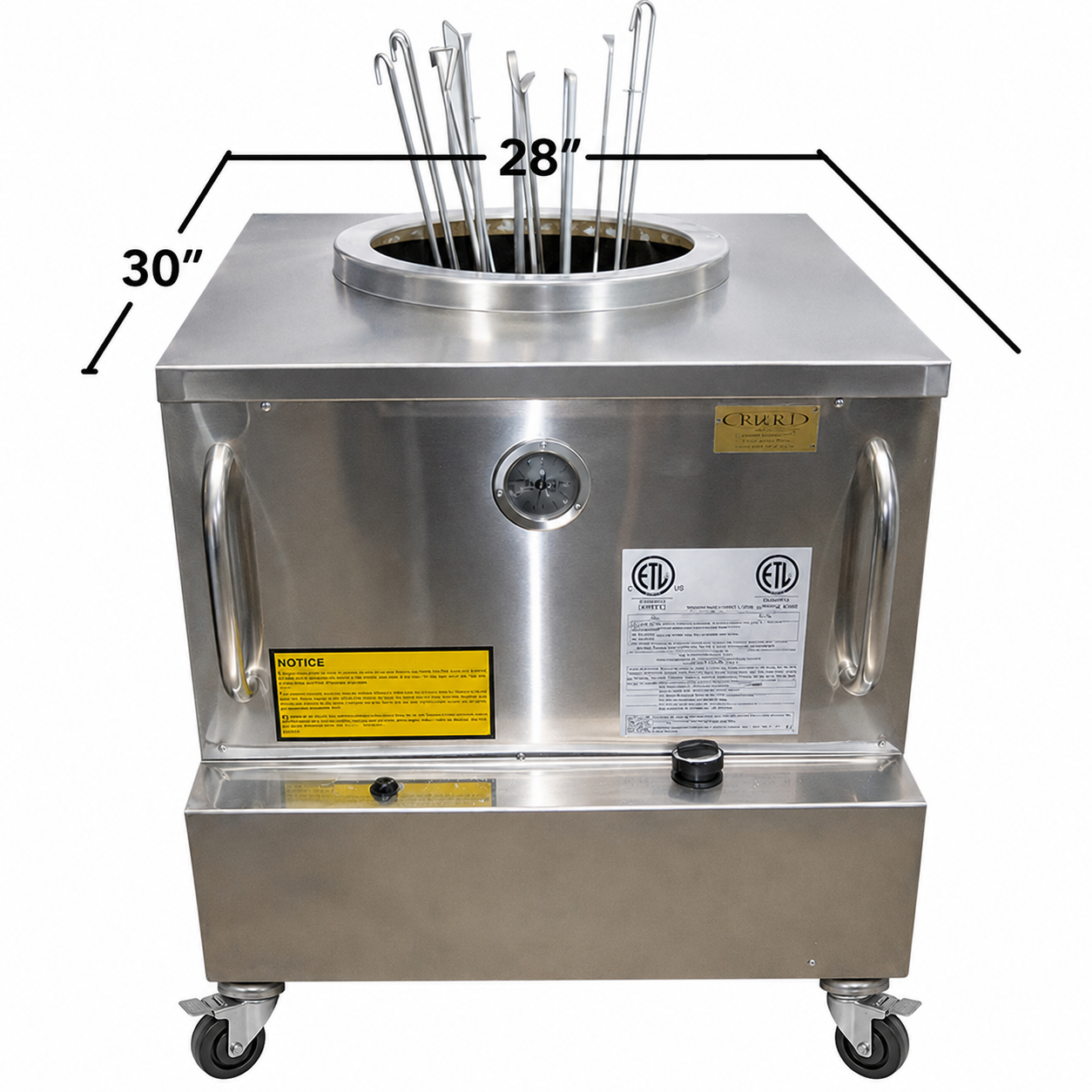 Medium 28" X 30" - CE Approved Restaurant Gas Tandoori Oven (UK)