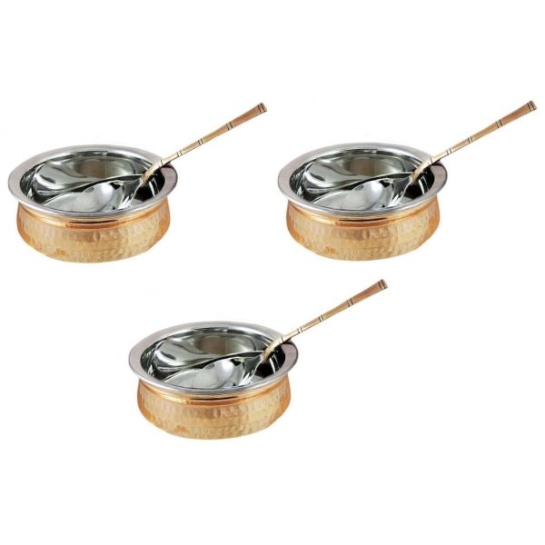 3 x Copper Handi n Serving Spoons
