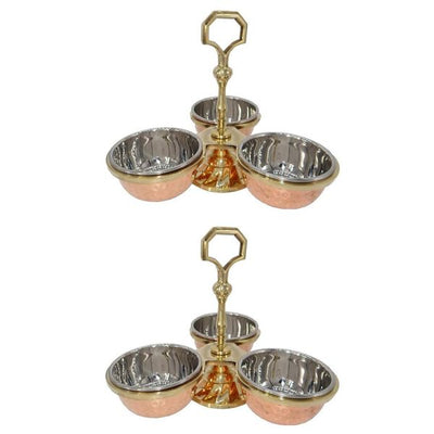 2 x Pickle stand (3 compartment)