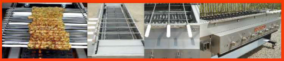 Automatic seekh kebab grill