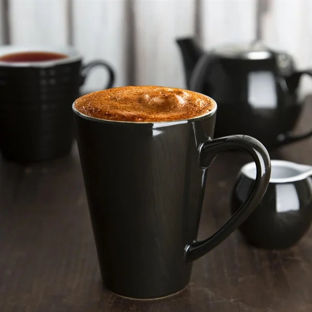 Latte Cups Black 340ml (12 Pack)
