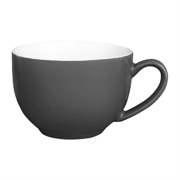 Cappuccino Cups Charcoal 340ml (12 Pack)