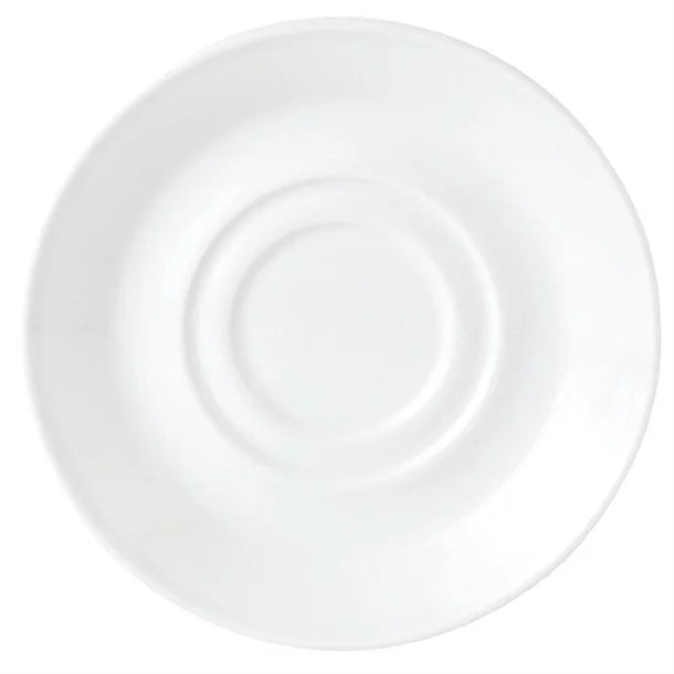 White Low Cups Saucers 145mm (36 Pack)