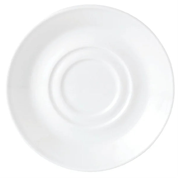 White Low Cups Saucers 145mm (36 Pack)