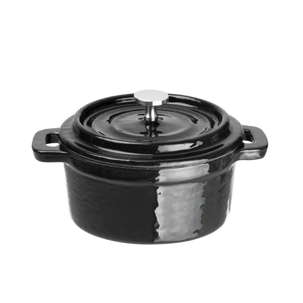 Cast Iron Round Mini Pot Black 240ml