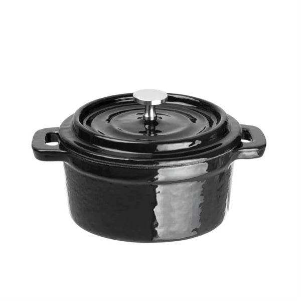 Cast Iron Round Mini Pot Black 240ml