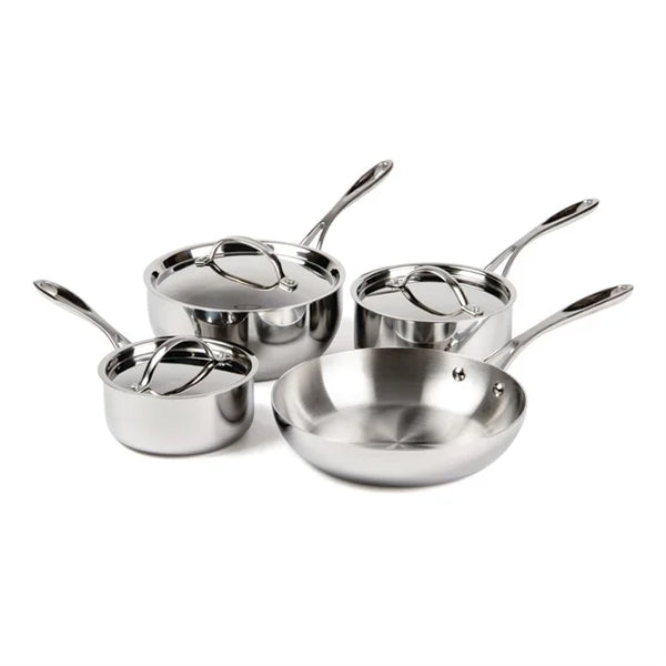 Stainless Steel and Aluminium Tri-Wall Pan Set (4 Pack)